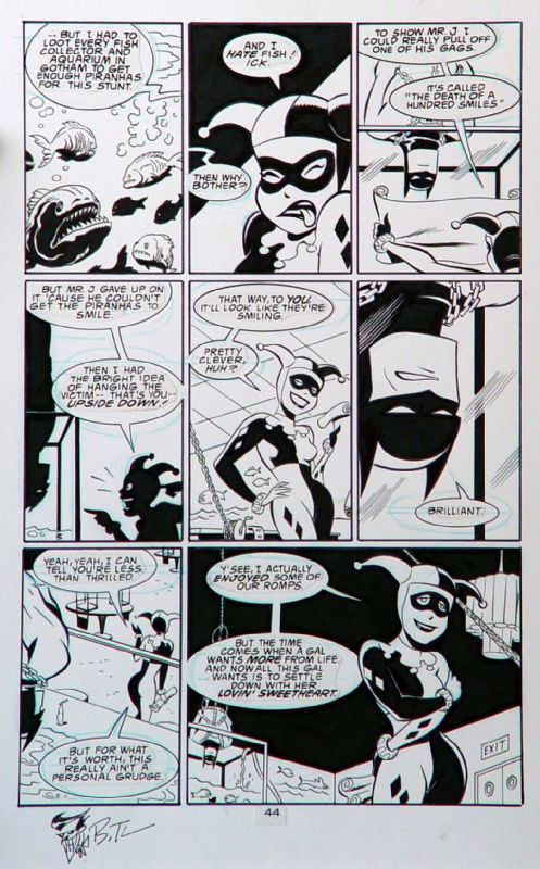 Bruce Timm Batman Adventures Mad Love page 44, in Alan N's Bruce